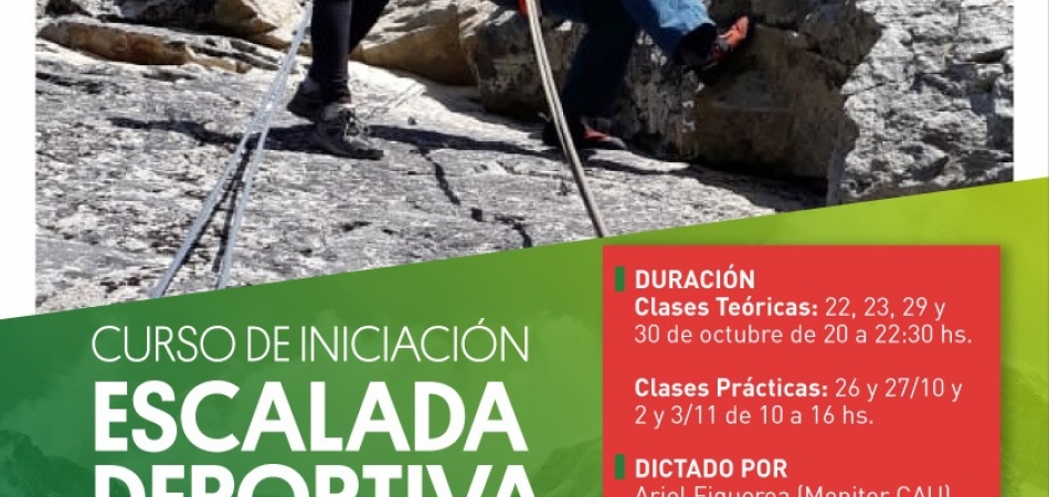 CURSO DE ESCALADA DEPORTIVA EN ROCA