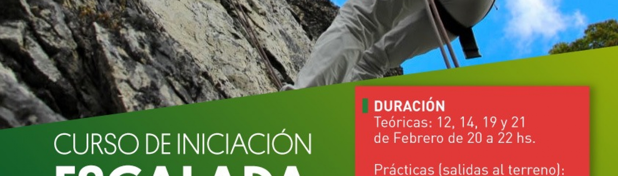 CURSO DE INICIACIÓN A LA ESCALADA DEPORTIVA